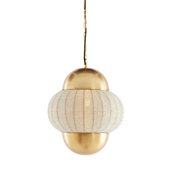 Hanglamp Cetara - Kralen Zilver+brons Light & Living Hanglamp 2983323