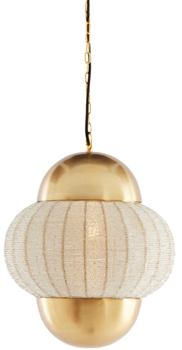 Hanglamp Cetara - Kralen Zilver+brons Light & Living Hanglamp 2983323