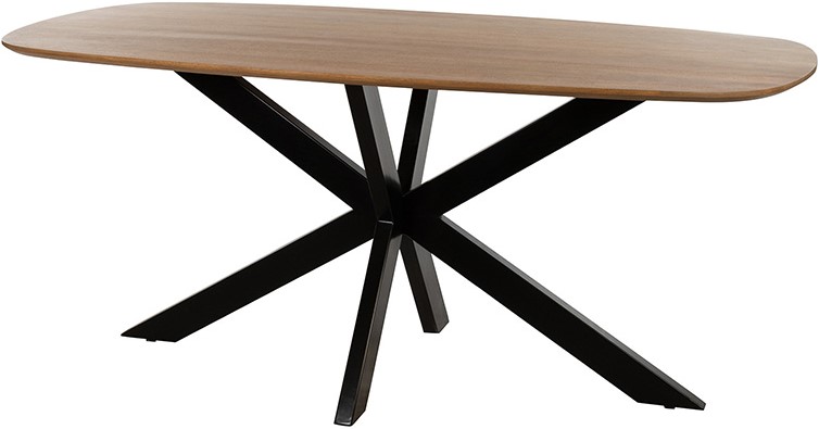 Eetkamertafel Deens Ovaal 180, Mango Smooth Natural - Akagi Table Collection Nijwie Eettafel AKG.DT.4053