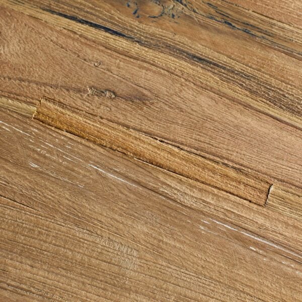 Pronto Wonen Eettafel Romaro 140x80 teak mix rough Bruin|Naturel Eettafel