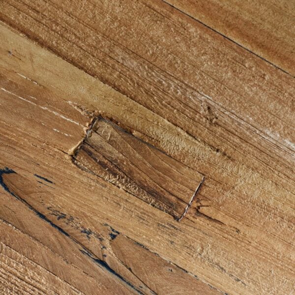 Pronto Wonen Eettafel Romaro 140x80 teak mix rough Bruin|Naturel Eettafel