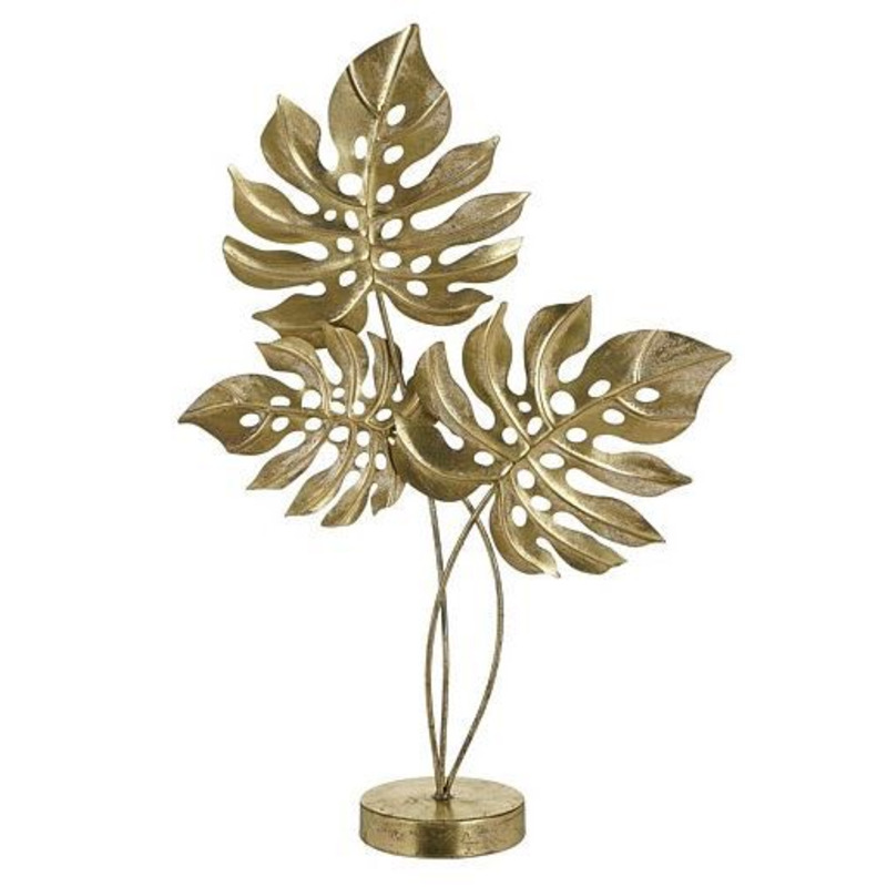 Pronto Wonen Ornament Mairengo blad L goud Goud Woonaccessoire