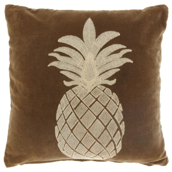 Pronto Wonen Sierkussen Gorduno ananas 45x45cm bruin Bruin Sierkussen