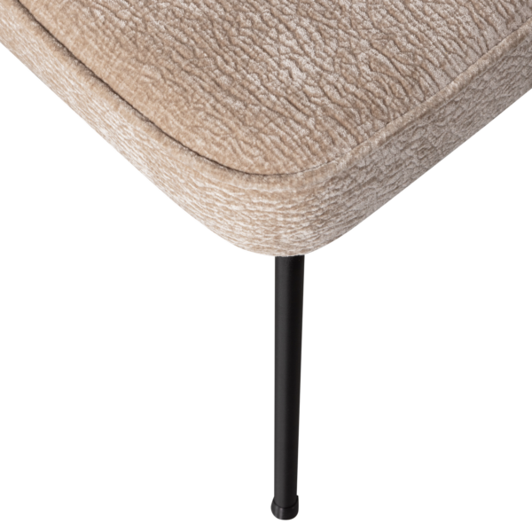 BePureHome Vogue eetkamerstoel 3d chenille zand Beige|Bruin Eetkamerstoel