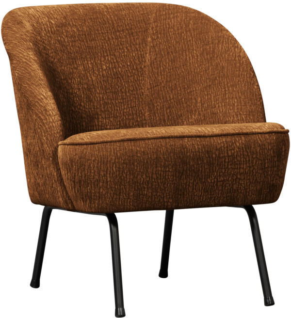 BePureHome Vogue fauteuil 3d chenille midden bruin Bruin Fauteuil