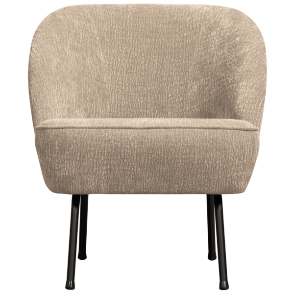 BePureHome Vogue fauteuil 3d chenille zand Beige|Bruin Fauteuil