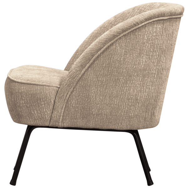 BePureHome Vogue fauteuil 3d chenille zand Beige|Bruin Fauteuil