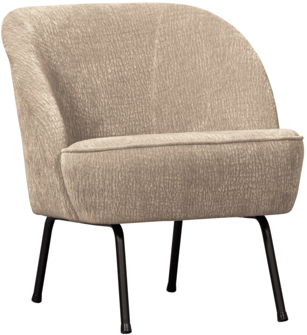 BePureHome Vogue fauteuil 3d chenille zand Beige|Bruin Fauteuil