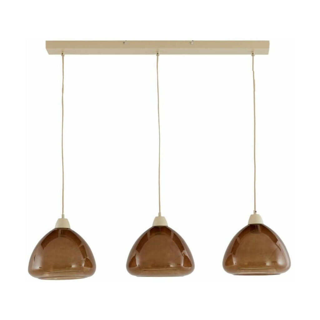 Hanglamp Bisho zandbeige bruin glas van INHOUSE.