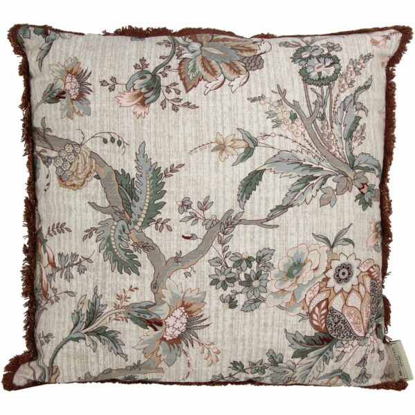 INHOUSE Sierkussen Cushion floral bruin Bruin Sierkussen