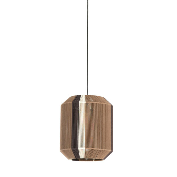 Hanglamp Kozana - Bruin+crème+donker Bruin Light & Living Hanglamp 2982783