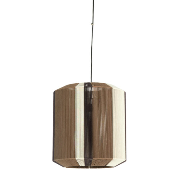 Hanglamp Kozana - Bruin+crème+donker Bruin Light & Living Hanglamp 2982883