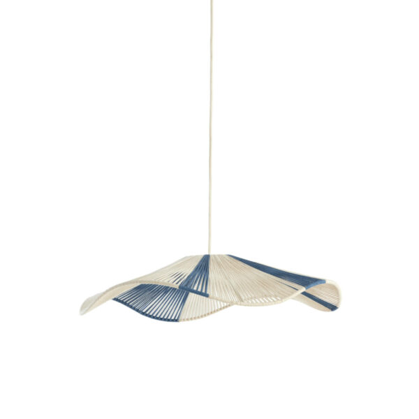 Hanglamp Rafa - Crème+blauw Light & Living Hanglamp 2976372