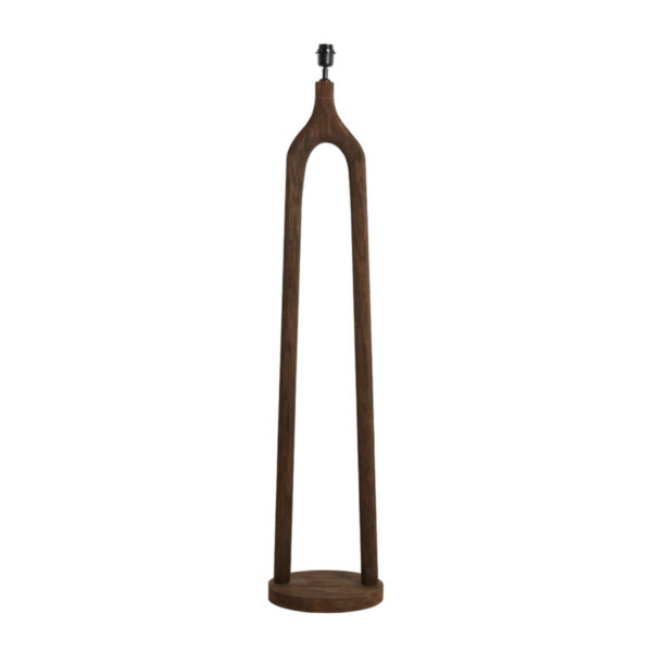 Vloerlamp Xitta - Hout Mat Donker Bruin Light & Living Vloerlamp 8216364