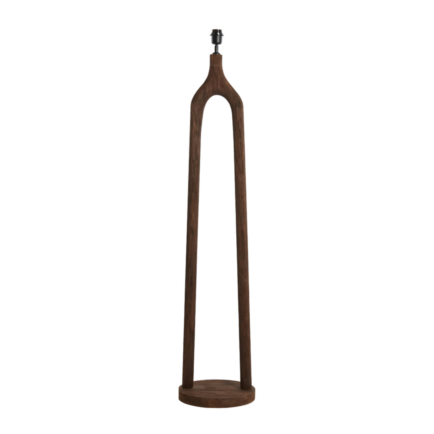 Vloerlamp Xitta - Hout Mat Donker Bruin Light & Living Vloerlamp 8216364