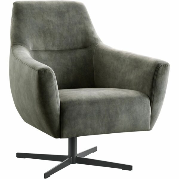 Pronto Wonen Draaifauteuil Gudo antraciet Antraciet Draaifauteuil