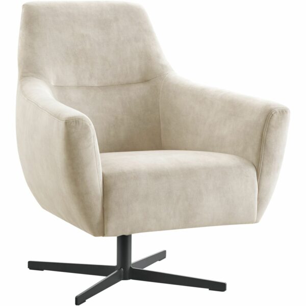 Pronto Wonen Draaifauteuil Gudo lichtgrijs Grijs Draaifauteuil