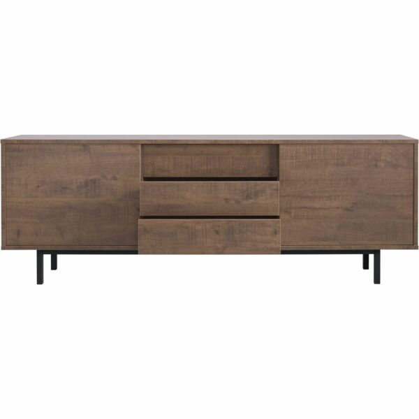 Pronto Wonen Dressoir Spazzare dark mango Bruin|Naturel Dressoir