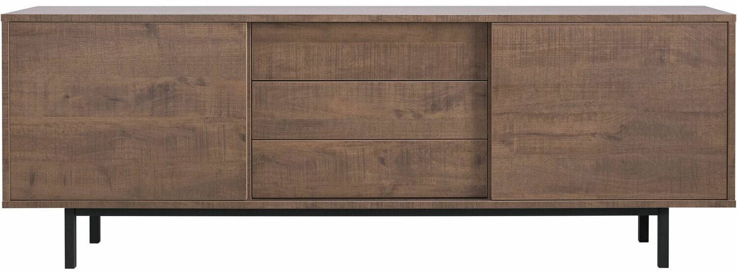 Pronto Wonen Dressoir Spazzare dark mango Bruin|Naturel Dressoir