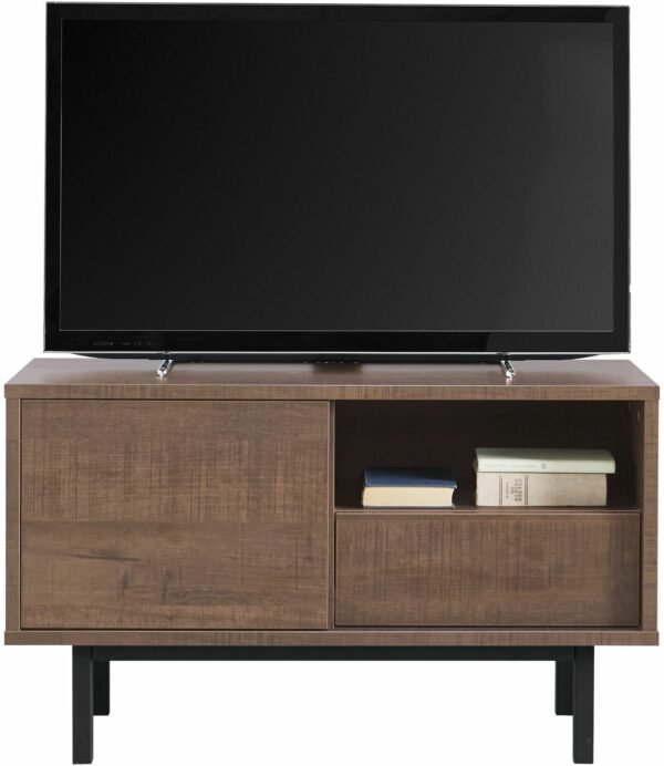 Pronto Wonen Tv-meubel Spazzare (100 Cm) dark mango Bruin|Naturel Dressoir