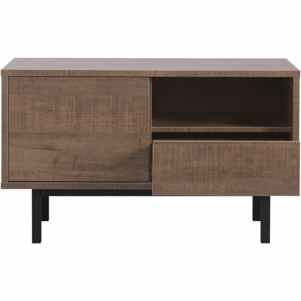 Pronto Wonen Tv-meubel Spazzare (100 Cm) dark mango Bruin|Naturel Dressoir