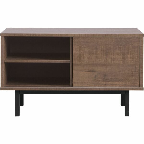 Pronto Wonen Tv-meubel Spazzare (100 Cm) dark mango Bruin|Naturel Dressoir