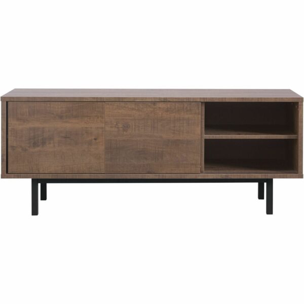 Pronto Wonen Tv-meubel Spazzare (148 Cm) dark mango Bruin|Naturel Dressoir