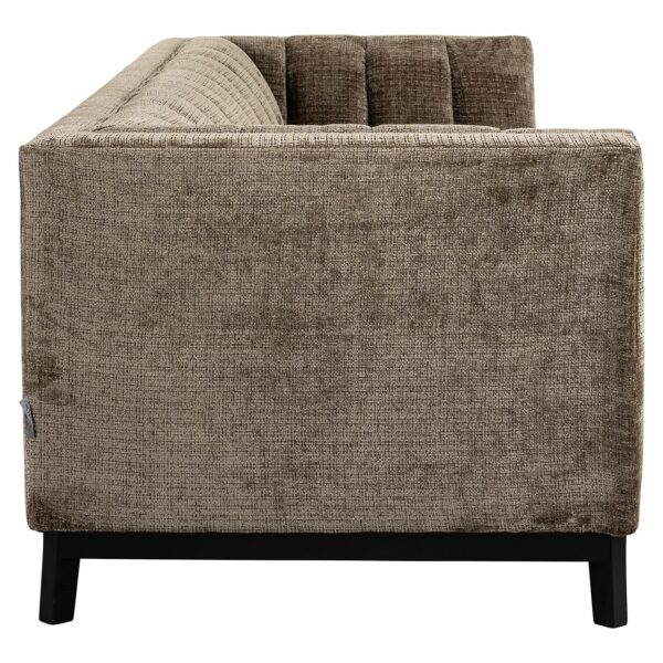 Richmond Interiors Bank Beaudy stone chenille fire retardant Taupe Fauteuil