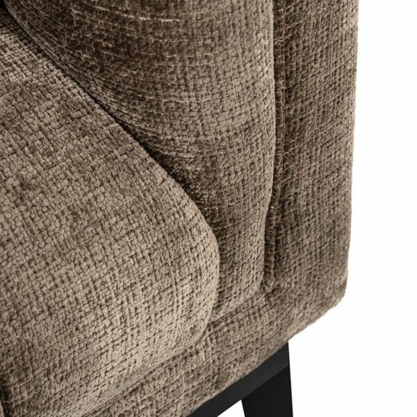 Richmond Interiors Bank Beaudy stone chenille fire retardant Taupe Fauteuil