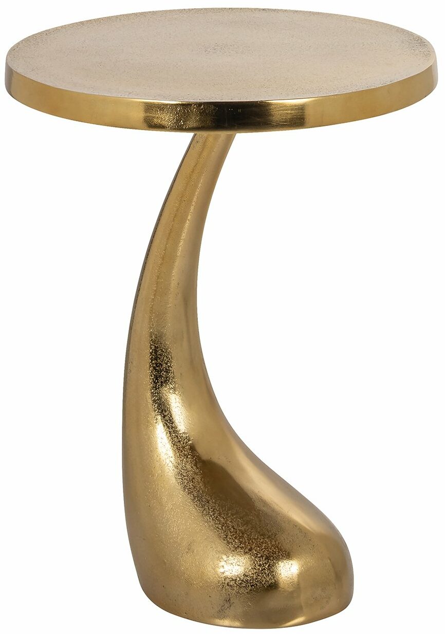 Richmond Ronde Bijzettafel Dolphin 45cm - Goud