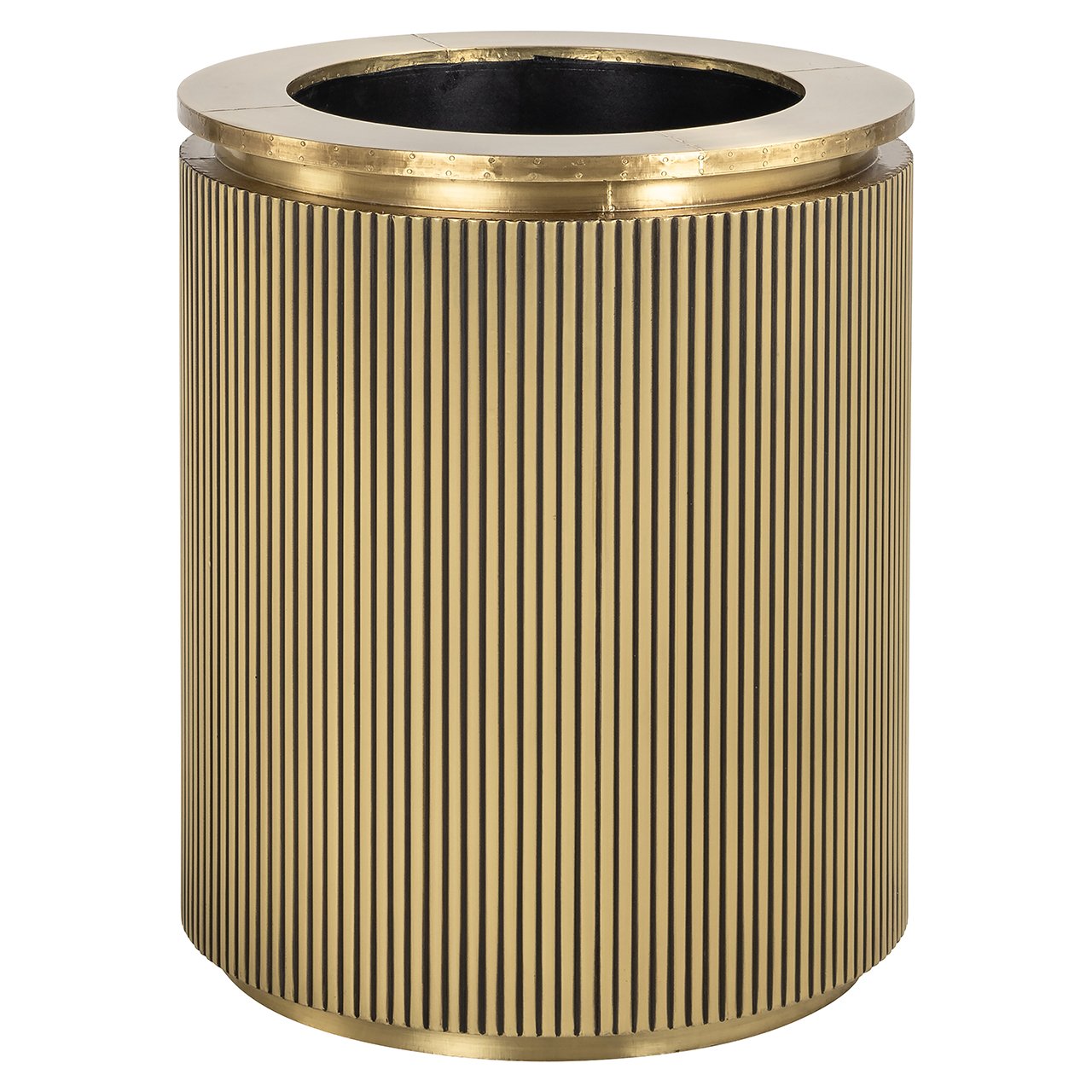 Richmond Bloempot Ironville Brass, 60cm hoog - Brushed gold