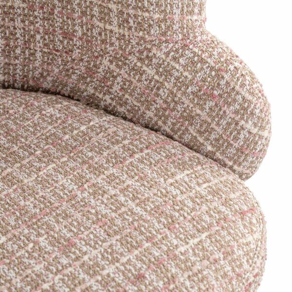 Richmond Interiors Draaifauteuil Kayla trendy rose  Eetkamerstoel