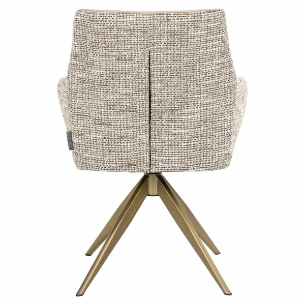 Richmond Interiors Draaifauteuil Lisonne be trendy nature / khaki velvet  Eetkamerstoel