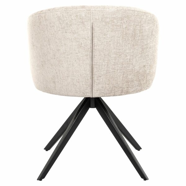 Richmond Interiors Draaifauteuil Olivia natural miami Beige Eetkamerstoel