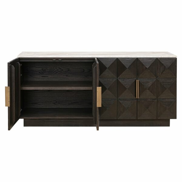 Richmond Interiors Dressoir Claremont 4-deurs Bruin Wandtafel