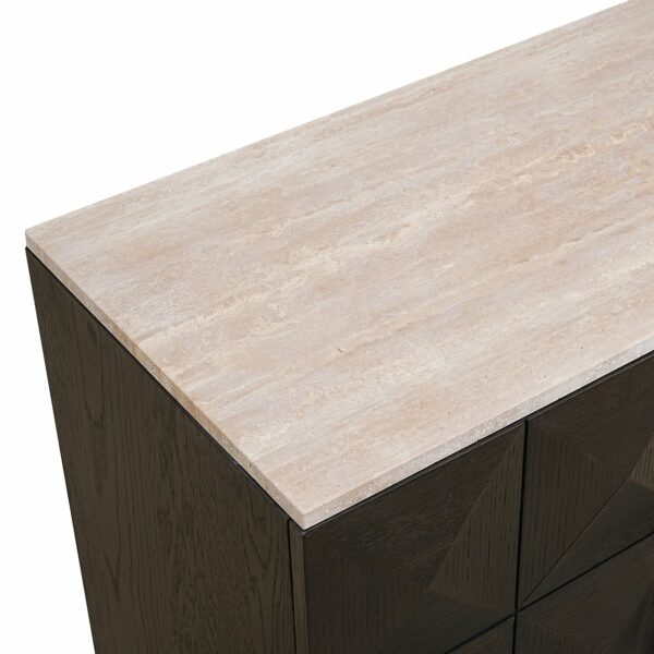 Richmond Interiors Dressoir Claremont 4-deurs Bruin Wandtafel