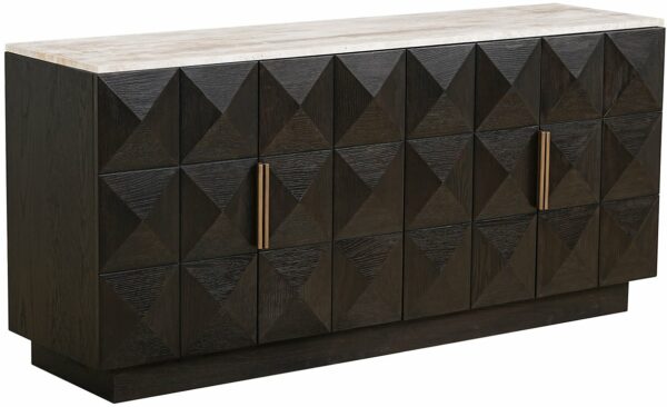 Richmond Interiors Dressoir Claremont 4-deurs Bruin Wandtafel