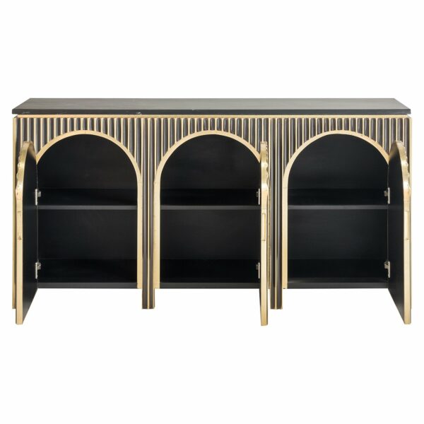 Richmond Interiors Dressoir Les Arcs 3-deurs Goud Dressoir