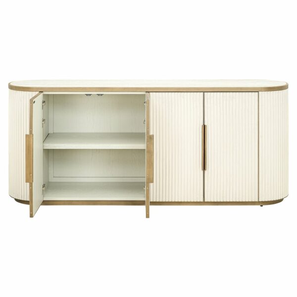 Richmond Interiors Dressoir Tivoli 4-deurs Wit Dressoir