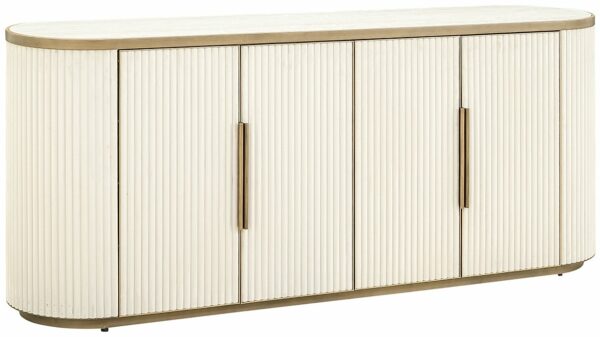 Richmond Interiors Dressoir Tivoli 4-deurs Wit Dressoir