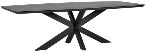 Richmond Interiors Eettafel Bonvoy black 235 Zwart Eettafel