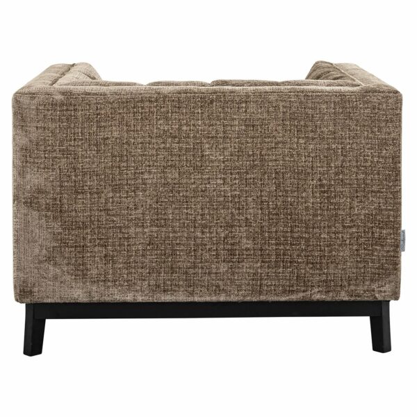 Richmond Interiors Fauteuil Beaudy stone chenille fire retardant Taupe Fauteuil