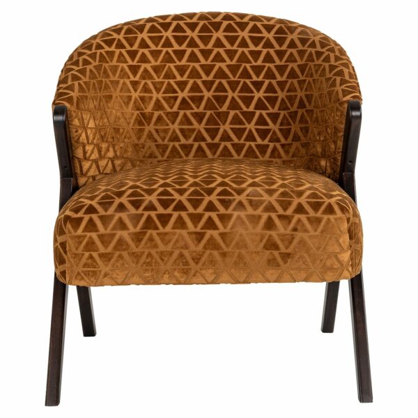 Richmond Interiors Fauteuil Mia gold triangle Goud Fauteuil