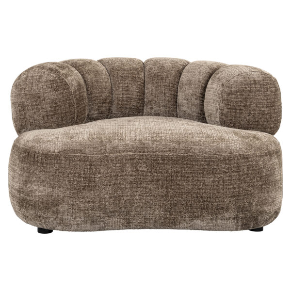 Richmond Interiors Fauteuil Penelope stone fire retardant Taupe Fauteuil