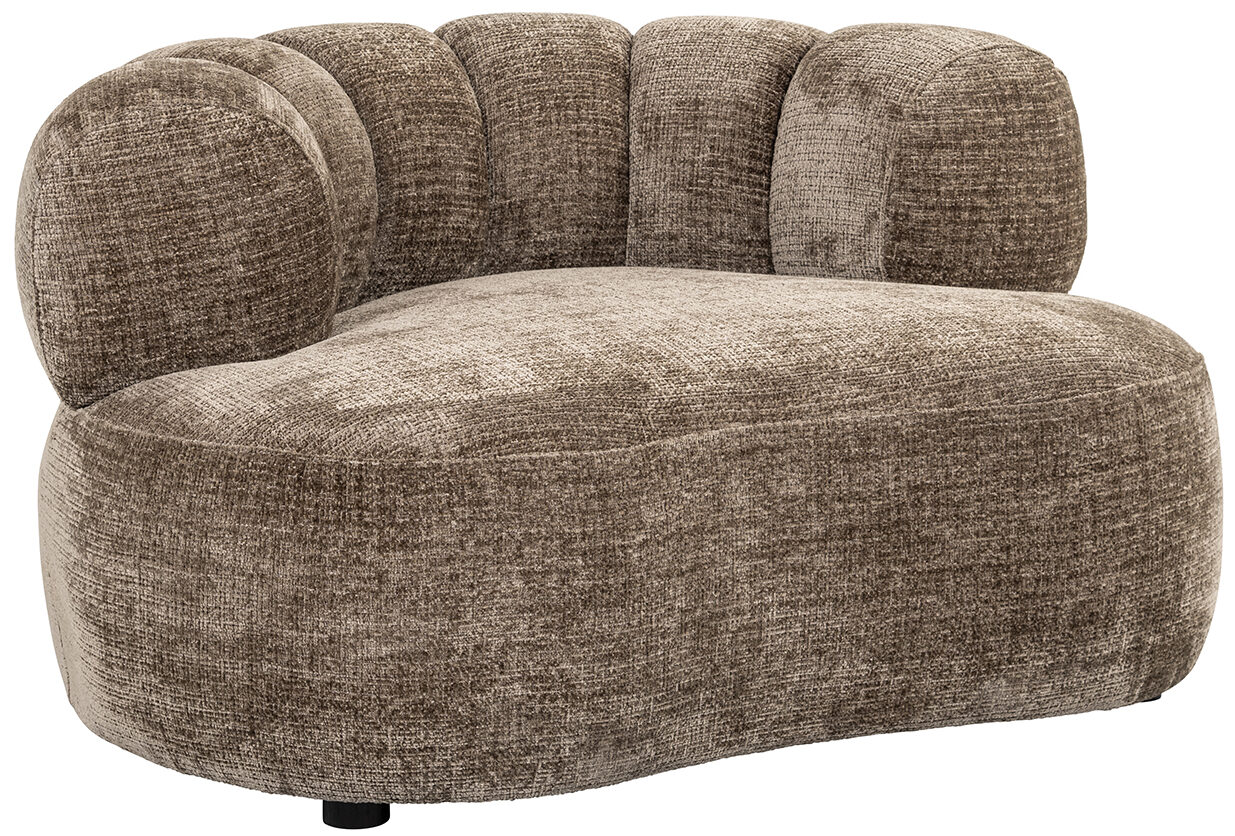 Richmond Interiors Fauteuil Penelope stone fire retardant Taupe Fauteuil