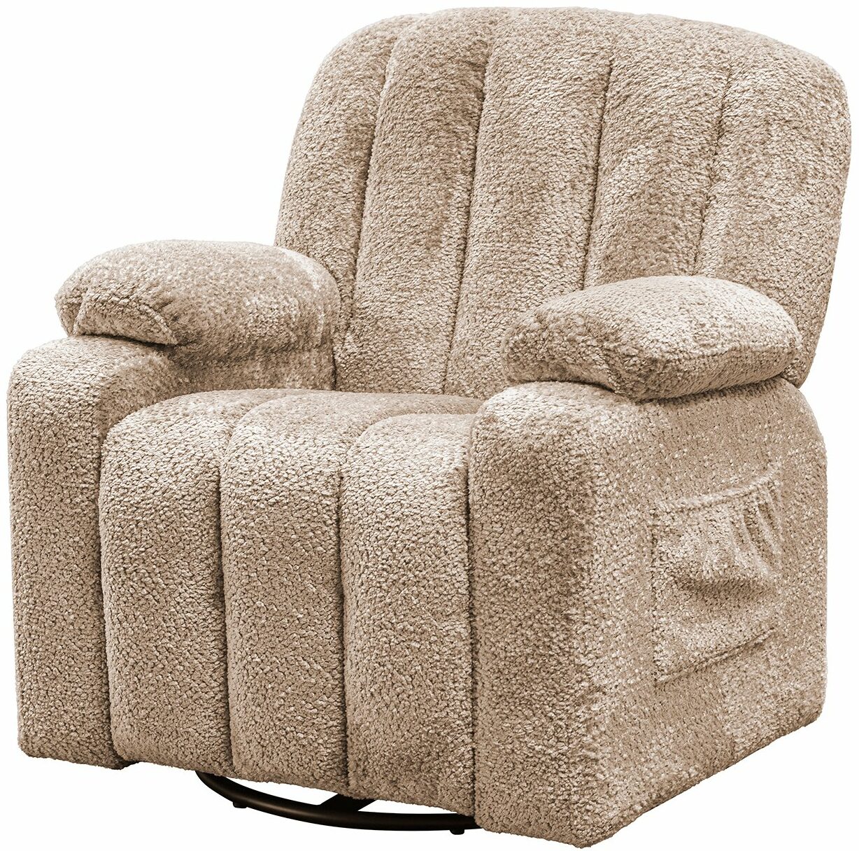 Richmond Interiors Kinder draaifauteuil Mickey Taupe Fauteuil