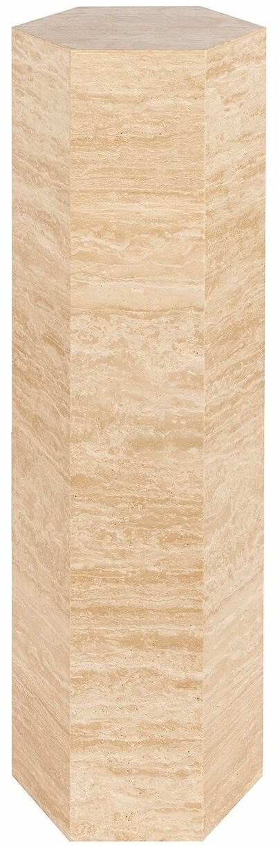 Richmond Zuil Vespin Travertin, 90cm hoog - Beige