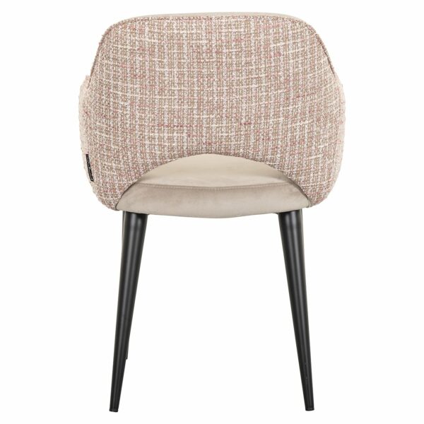 Richmond Interiors Stoel Giovanna trendy rose/quartz khaki  Eetkamerstoel