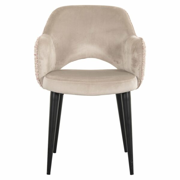 Richmond Interiors Stoel Giovanna trendy rose/quartz khaki  Eetkamerstoel