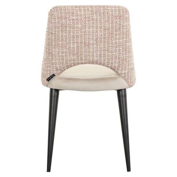 Richmond Interiors Stoel Tabitha trendy rose / quartz khaki  Eetkamerstoel